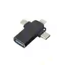 Otg 3 En 1 | Lightning, Usb Tipo C, Micro Usb