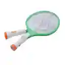 Raqueta Mata Zancudos Eléctrica Grande Recargable Mosquitos Moscas Doble Linterna
