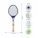 Raqueta Mata Zancudos Eléctrica Grande Recargable Mosquitos Moscas Doble Linterna