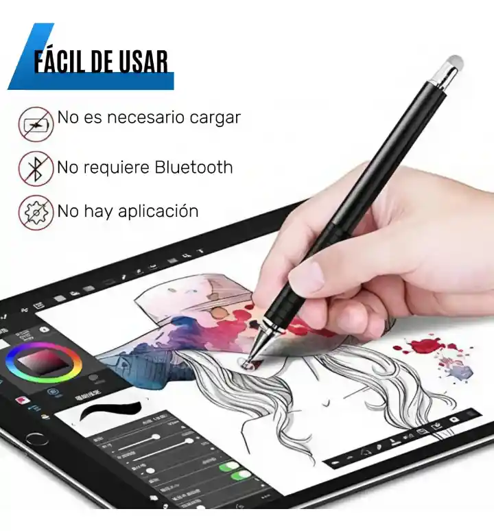 Lápiz Universal Para Pantalla Táctil 2 En 1