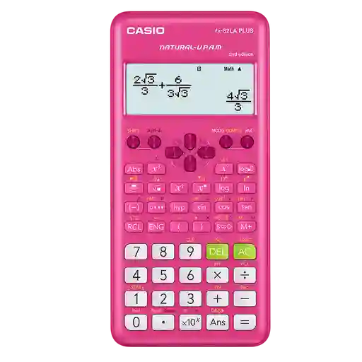 Calculadora Cientifica Casio Fx-82la Plus 252 Funciones Rosado