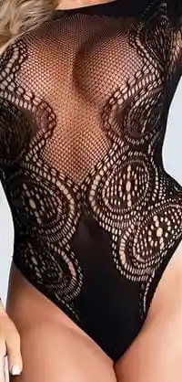 Lencería De Malla Brillante Para Mujer, Lencería Sexy De Malla Con Diamantes De Imitación,