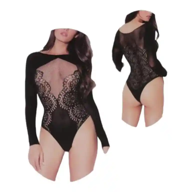 Lencería De Malla Brillante Para Mujer, Lencería Sexy De Malla Con Diamantes De Imitación,