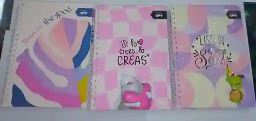 Cuaderno 5 Materia Pasta Dura Pequeño Mujer