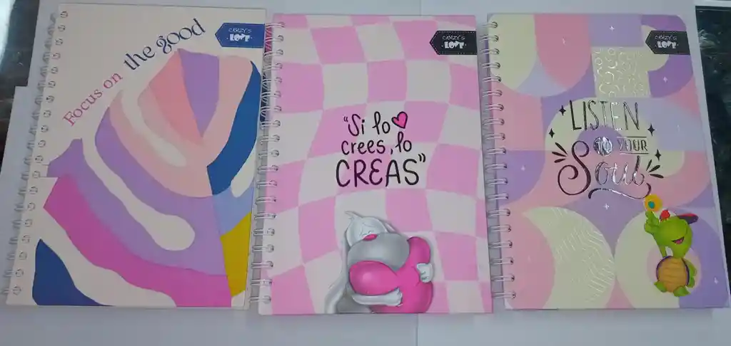 Cuaderno 5 Materia Pasta Dura Pequeño Mujer