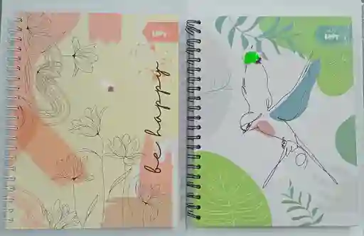 Cuaderno 5 Materias Pasta Dura Grande Mujer
