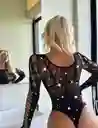 Lencería De Malla Brillante Para Mujer, Lencería Sexy De Malla Con Diamantes De Imitación,