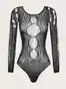 Lencería De Malla Brillante Para Mujer, Lencería Sexy De Malla Con Diamantes De Imitación,