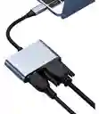 Convertidor Tipo C A Hdmi + Vga Adaptador 2 En 1
