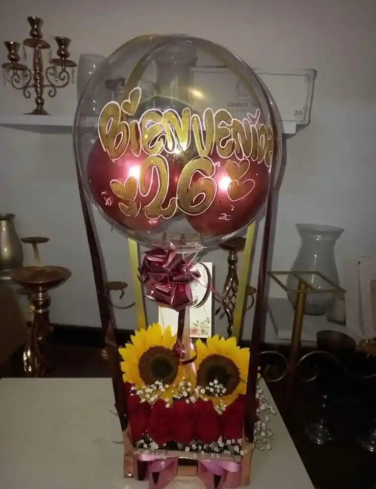 Globos Y Rosas