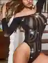 Lencería De Malla Brillante Para Mujer, Lencería Sexy De Malla Con Diamantes De Imitación,