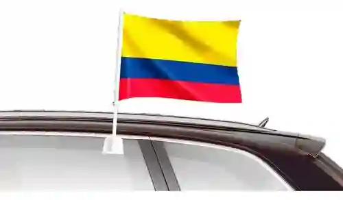 Bandera De Colombia Soporte Ventana De Coche Doble Cara Personalizado Mini Banderas