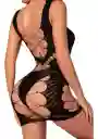 Lencería De Malla Brillante Para Mujer, Lencería Sexy De Malla