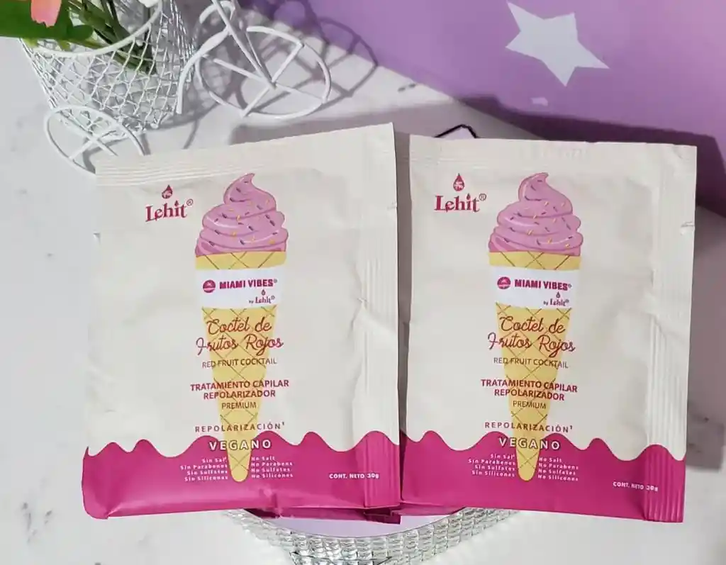 Tratamiento Capilar Lehit Coctel De Frutos Rojos Repolarizador Vegano