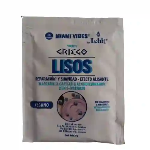 Tratamiento Capilar Lehit Yogurt Griego Lisos Vegano