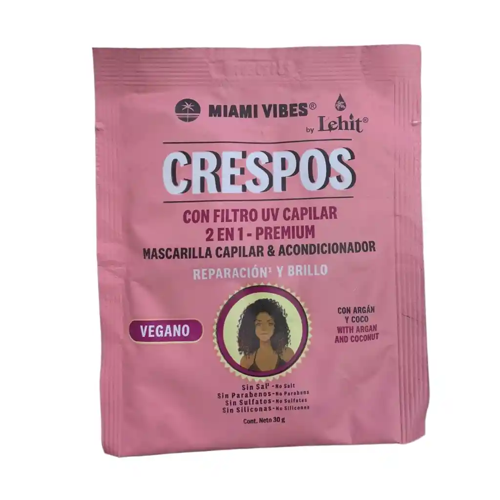 Tratamiento Capilar Lehit Crespos Con Filtro Uv 2 En 1