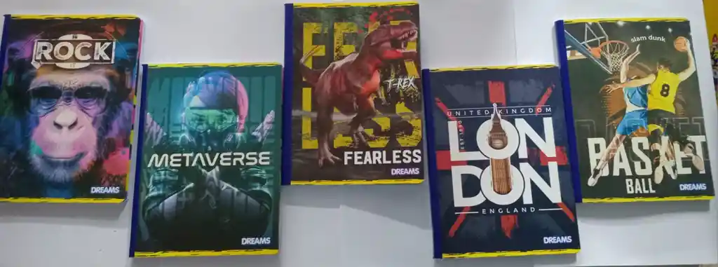 Cuaderno Cosido Económico Con Stickers Hombre