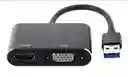 Convertidor Adaptador 2 En 1: De Usb 3.0 A Vga Y Hdmi Video Agregar A Favoritos