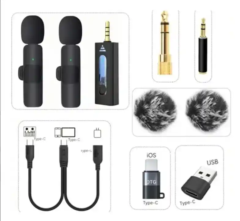 Micrófono Inalámbrico K35pro Grabación De Video