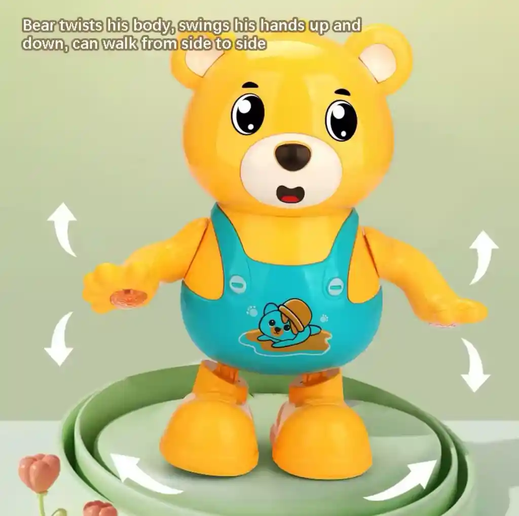 Juguete Educativo Con Forma Oso Bailando Con Luz Musical