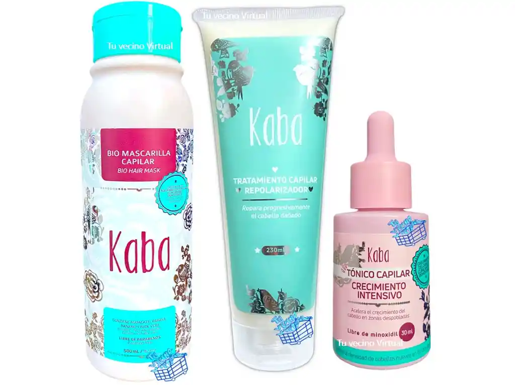 Biomascarilla Capilar, Tratamiento Repolarizador Y Tónico Capilar Kaba