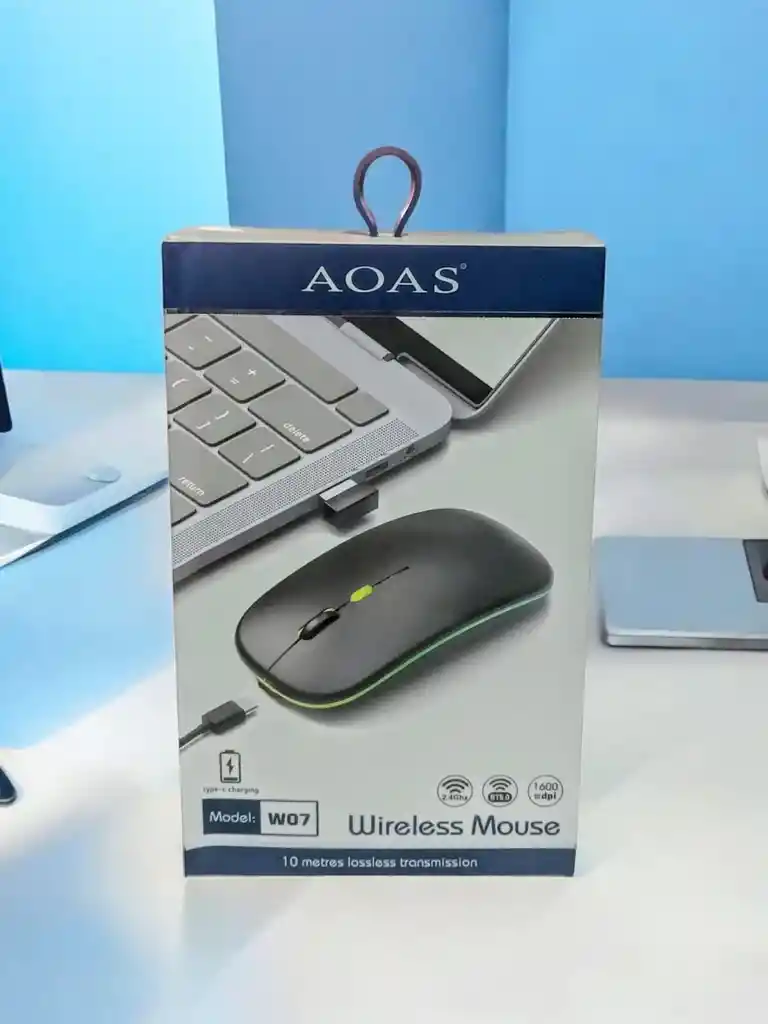 Mouse Led Gaming Inalambrico / Bluetooth Optico Aoas W7