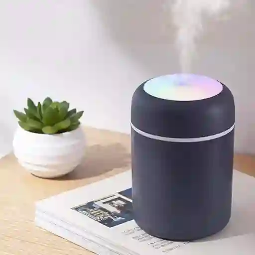 Humidificador, Difusor, Ambientador Con Luz Led Usb Portátil (gris)
