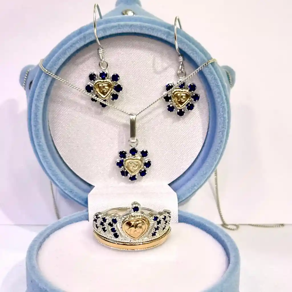 Set Colección Heart Azul Rey Rf 5