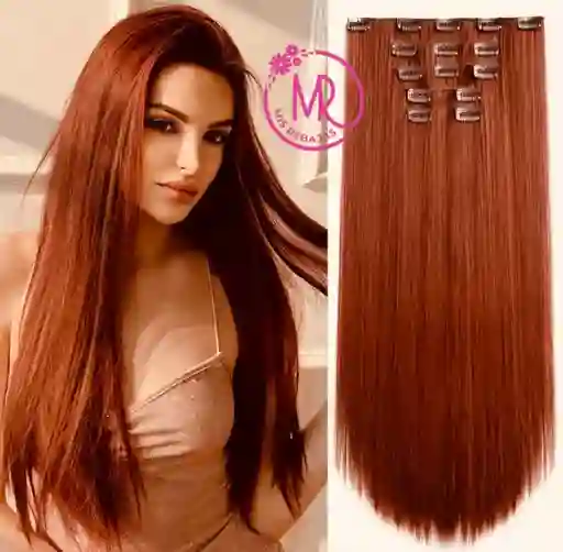 Extensiones De Cabello Seminatural En Tono Cobrizo