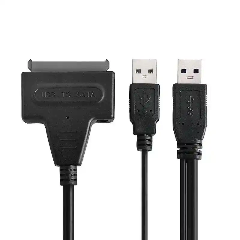 Cable Sata A Usb 2.0 -113 Negro Nuevo