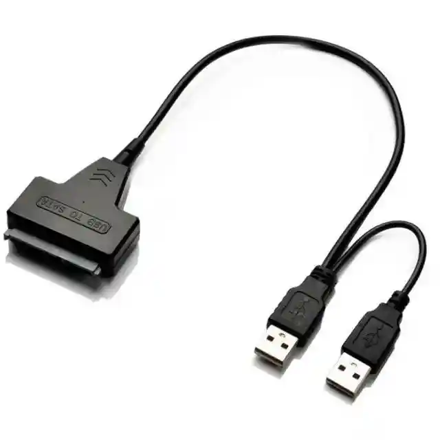 Cable Sata A Usb 2.0 -113 Negro Nuevo