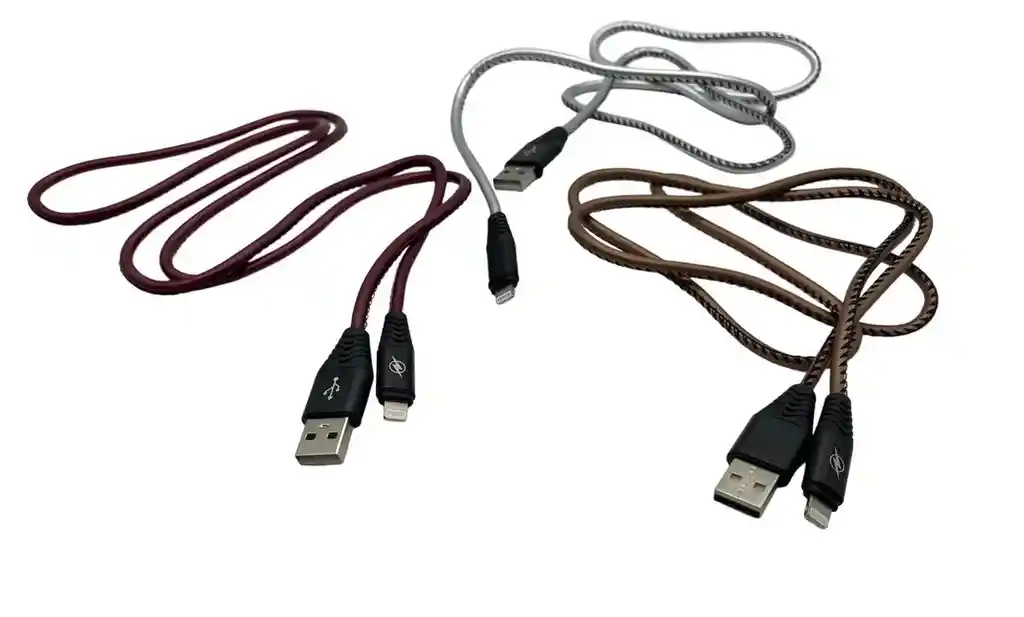 Cable De Carga Para Entrada Iphone Tipo Cuero