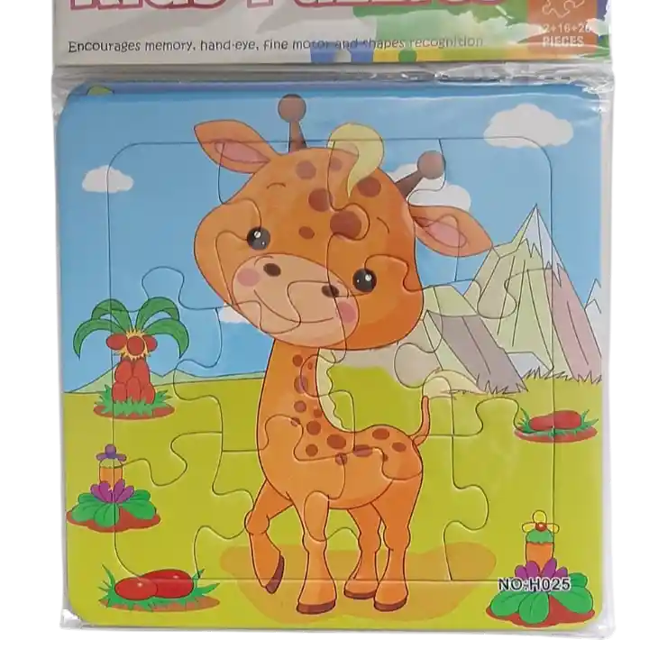 Rompecabezas Set X 3 -14x14cm 12-16-20 Piezas Carton Grueso