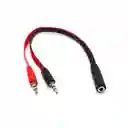 Cable Y De Audio – 1 Macho A 2 Hembras