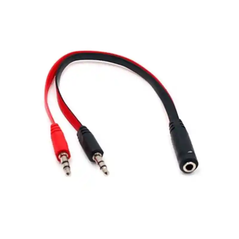 Cable Y De Audio – 1 Macho A 2 Hembras