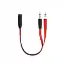 Cable Y De Audio – 1 Macho A 2 Hembras