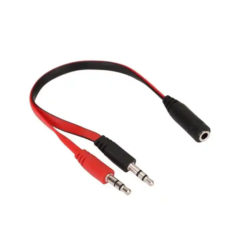 Cable Y De Audio – 1 Macho A 2 Hembras