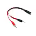 Cable Y De Audio – 1 Macho A 2 Hembras