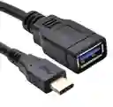 Cable - Adaptador Otg Tipo-c Nuevo Negro