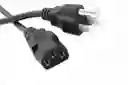 Cable De Poder De 1.5mts Negro Nuevo