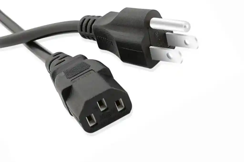 Cable De Poder De 1.5mts Negro Nuevo