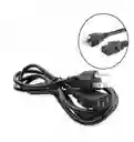 Cable De Poder De 1.5mts Negro Nuevo