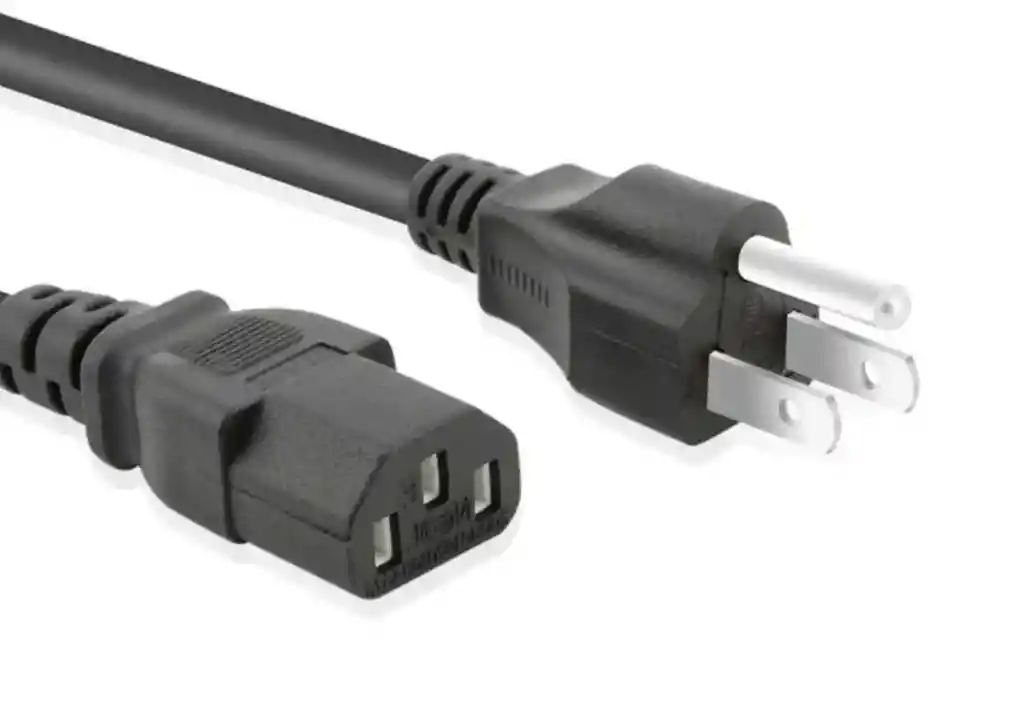 Cable De Poder De 1.5mts Negro Nuevo