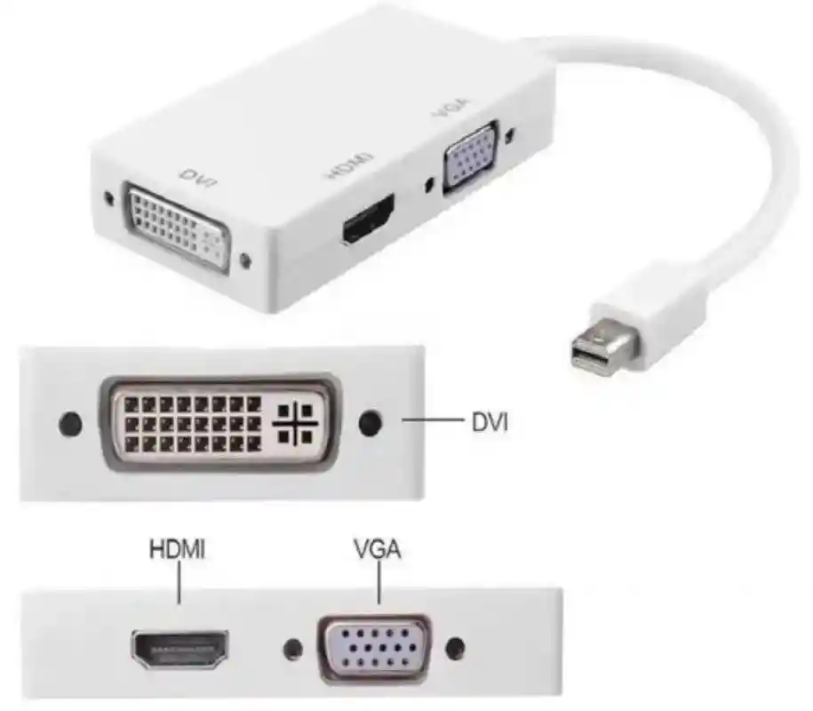 Convertidot Multiple Mini Displayport A Dvi Vga Hdmi