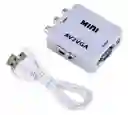 Convertidor Rca A Vga Blanco Nuevo