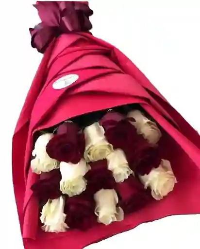 Rosas Rojas Y Blancas