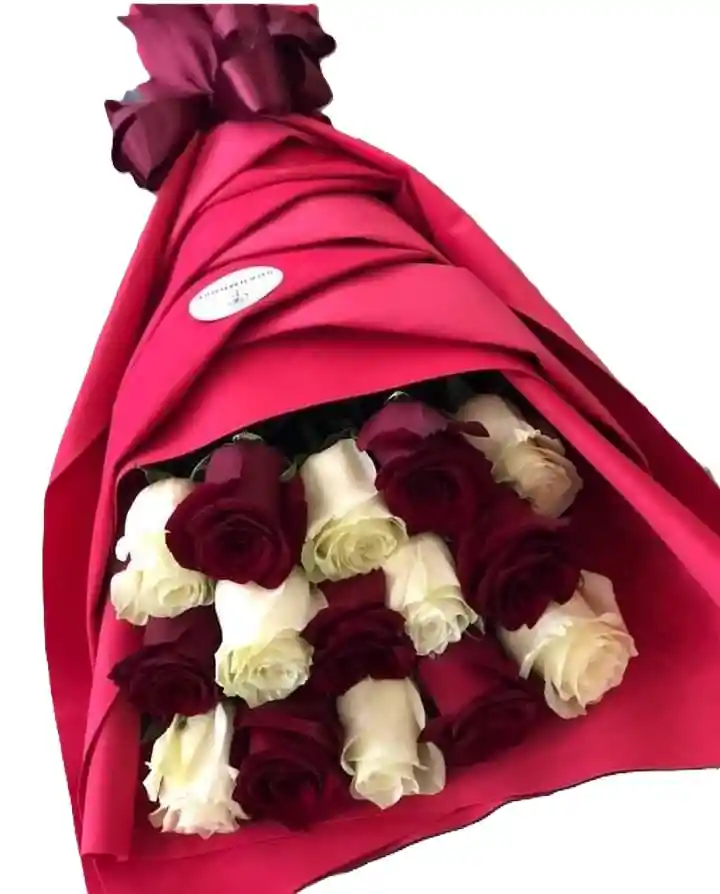 Rosas Rojas Y Blancas
