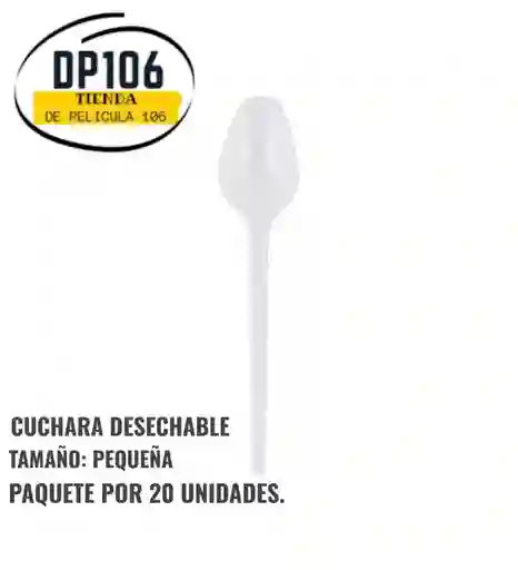 Cucharas Desechables Pequeñas X 20 Und