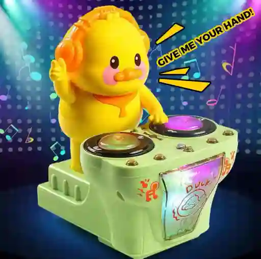 Juguete Pato Dj Movimiento Musical Con Luces