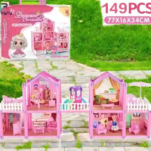 Juguete Casa De Muñecas Dream Castle X 149 Piezas